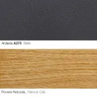 Poltrona Sala com Apoio para Pés em Couro e Madeira Made in Italy - Butterfly Viadurini