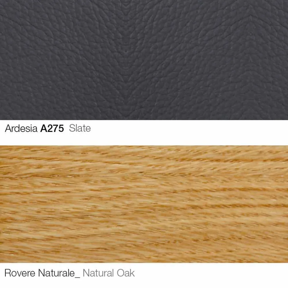 Poltrona Sala com Apoio para Pés em Couro e Madeira Made in Italy - Butterfly Viadurini