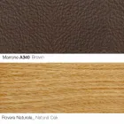 Poltrona Sala com Apoio para Pés em Couro e Madeira Made in Italy - Butterfly Viadurini