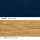 Poltrona Sala com Apoio para Pés em Couro e Madeira Made in Italy - Butterfly Viadurini