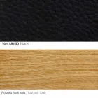 Poltrona Sala com Apoio para Pés em Couro e Madeira Made in Italy - Butterfly Viadurini