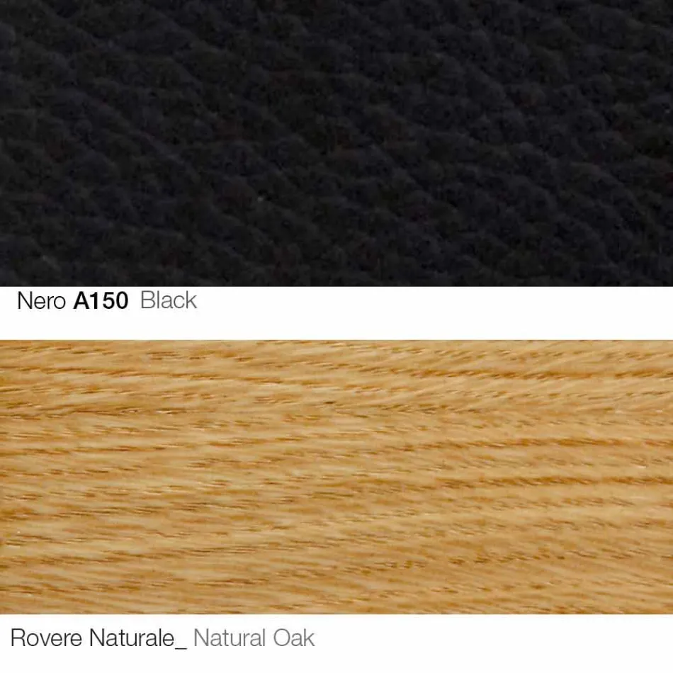 Poltrona Sala com Apoio para Pés em Couro e Madeira Made in Italy - Butterfly Viadurini