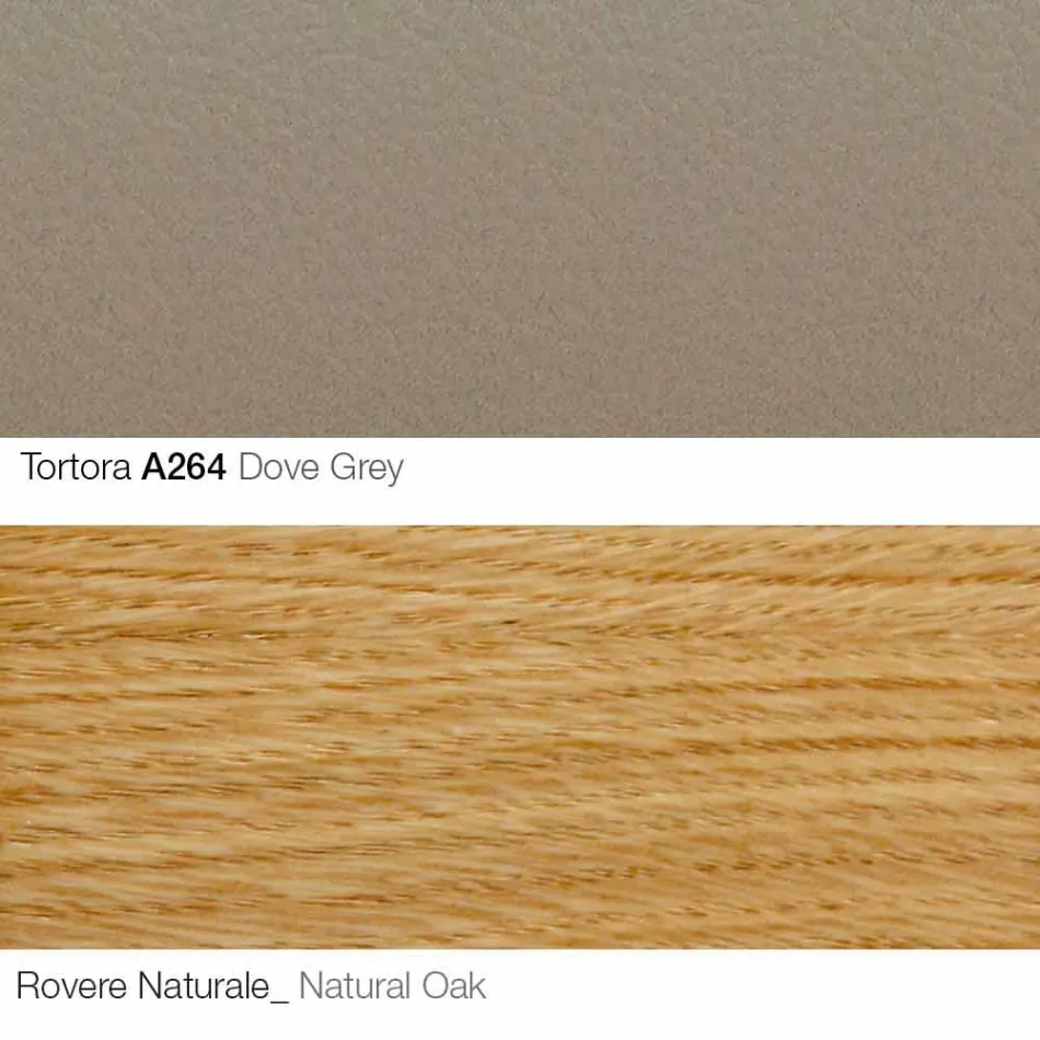 Poltrona Sala com Apoio para Pés em Couro e Madeira Made in Italy - Butterfly Viadurini