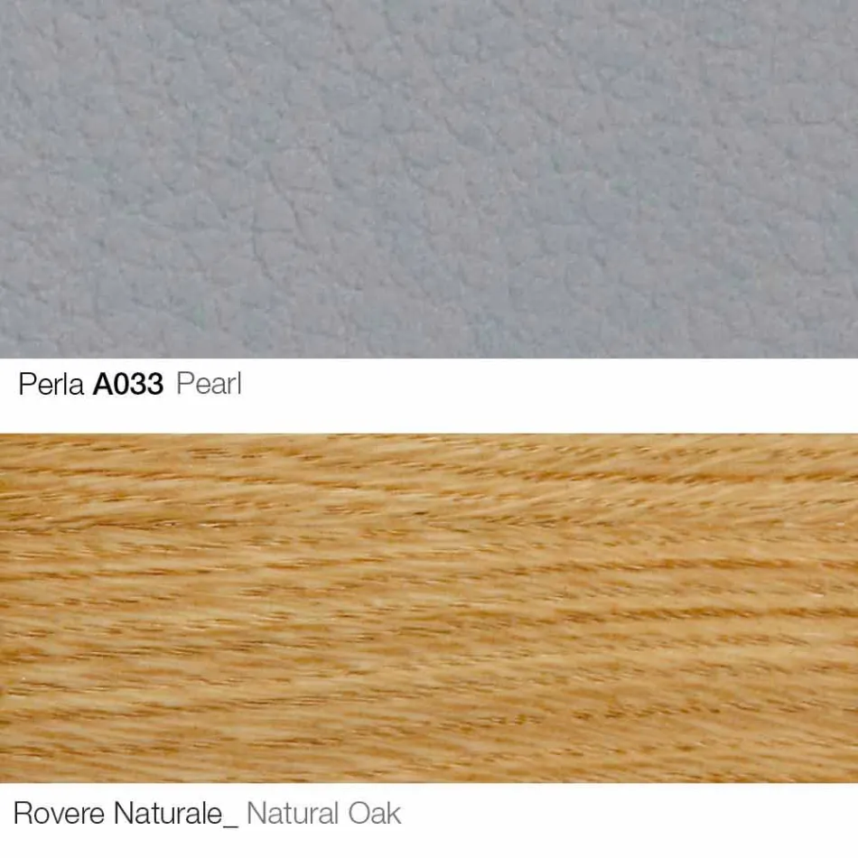 Poltrona Sala com Apoio para Pés em Couro e Madeira Made in Italy - Butterfly Viadurini