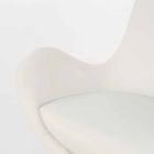 Poltrona estofada giratória de design moderno em couro sintético - Gajarda Viadurini