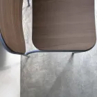 Poltrona Sala de Estar em Madeira e Metal Made in Italy 2 Peças - Saffia Viadurini