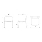 Poltrona Sala de Estar em Madeira e Metal Made in Italy 2 Peças - Saffia Viadurini