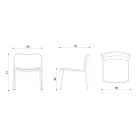 Poltrona Sala de Estar em Tecido e Metal Made in Italy 2 Peças - Sangria Viadurini