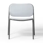 Poltrona Sala de Estar em Tecido e Metal Made in Italy 2 Peças - Sangria Viadurini