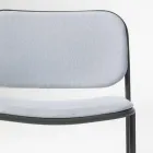 Poltrona Sala de Estar em Tecido e Metal Made in Italy 2 Peças - Sangria Viadurini