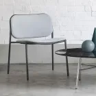 Poltrona Sala de Estar em Tecido e Metal Made in Italy 2 Peças - Sangria Viadurini