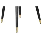 Poltrona da sala de estar estofada em tecido com modernas pernas de madeira - Ezia Viadurini