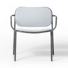 Poltrona Sala Revestida em Tecido Made in Italy 2 Peças - Sangria Viadurini