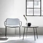 Poltrona Sala Revestida em Tecido Made in Italy 2 Peças - Sangria Viadurini