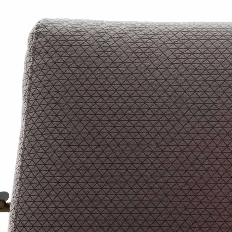 Poltrona de tecido para sala de estar com estrutura metálica Made in Italy - Manila Viadurini