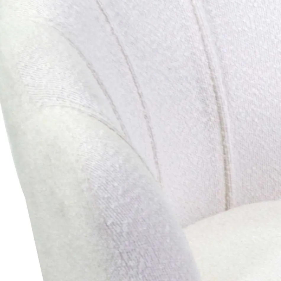 Poltrona de sala de estar em metal e tecido - pano de fundo Viadurini