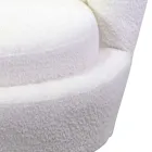 Poltrona de sala de estar em metal e tecido - pano de fundo Viadurini