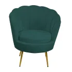 Poltrona de sala de estar em metal e veludo - Fundo Viadurini