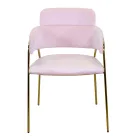 Cadeirão de sala de estar em metal dourado e veludo - Flag Viadurini