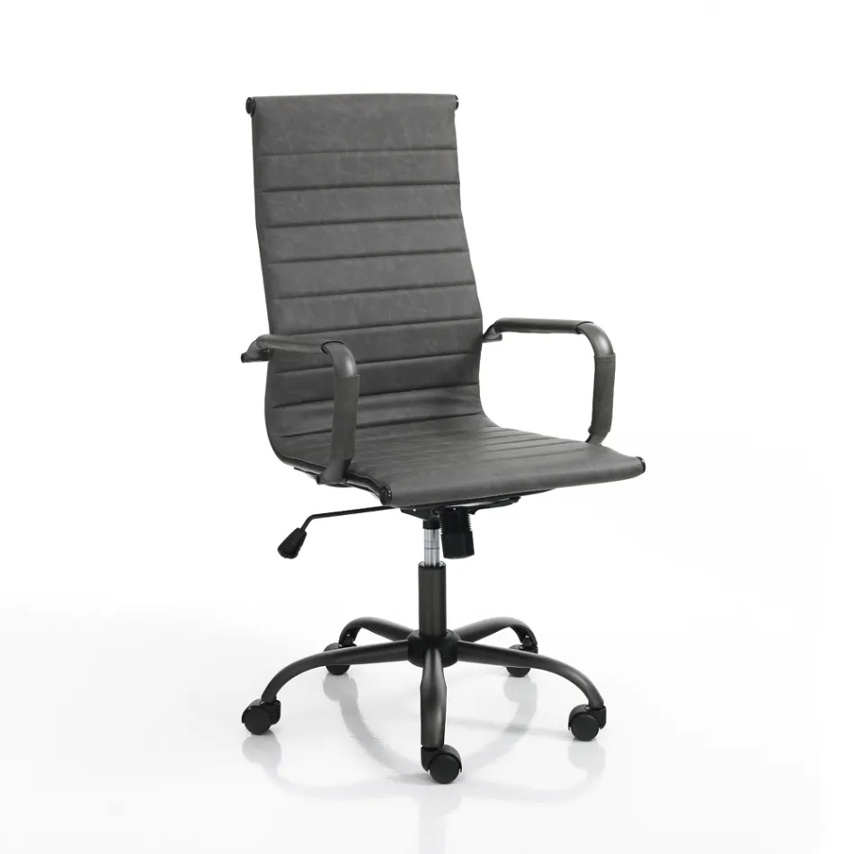 Poltrona de Escritório com Encosto Alto ou Baixo - Rubidio Viadurini
