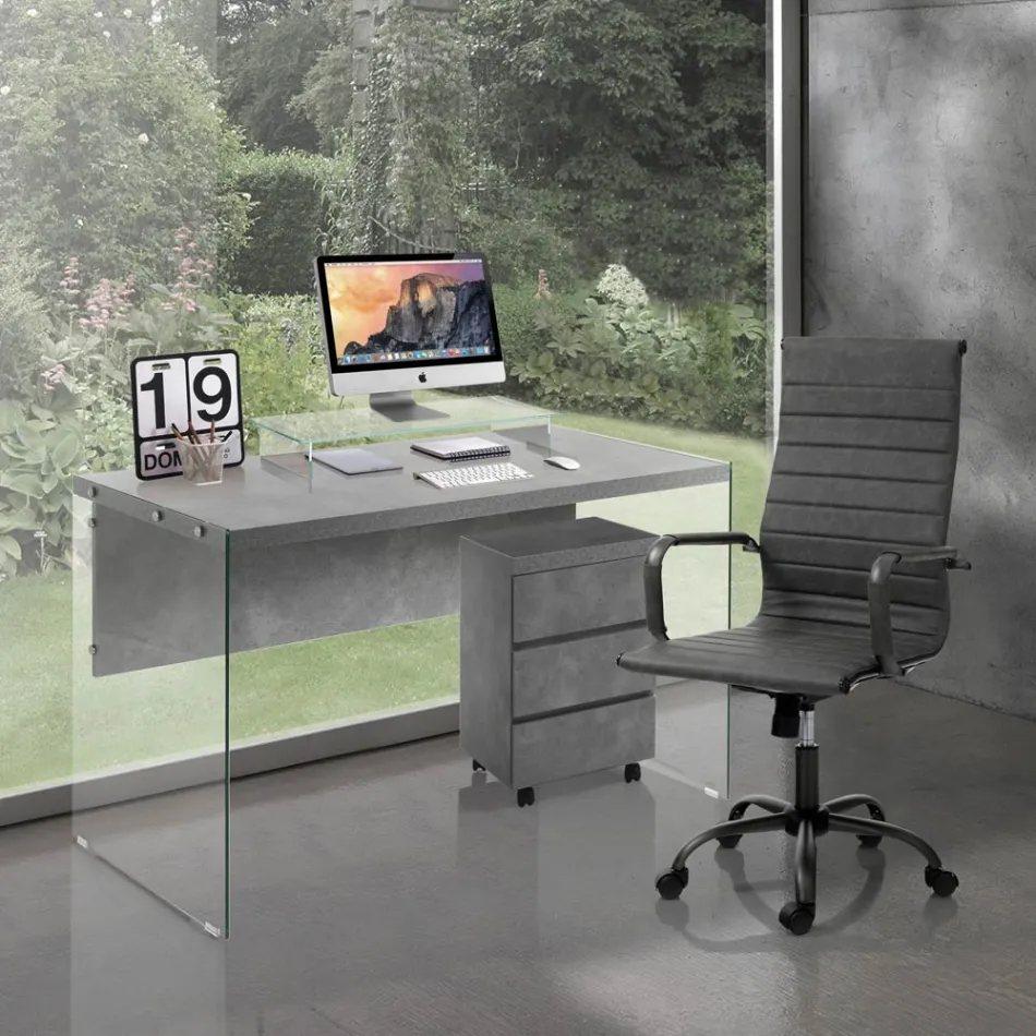 Poltrona de Escritório com Encosto Alto ou Baixo - Rubidio Viadurini