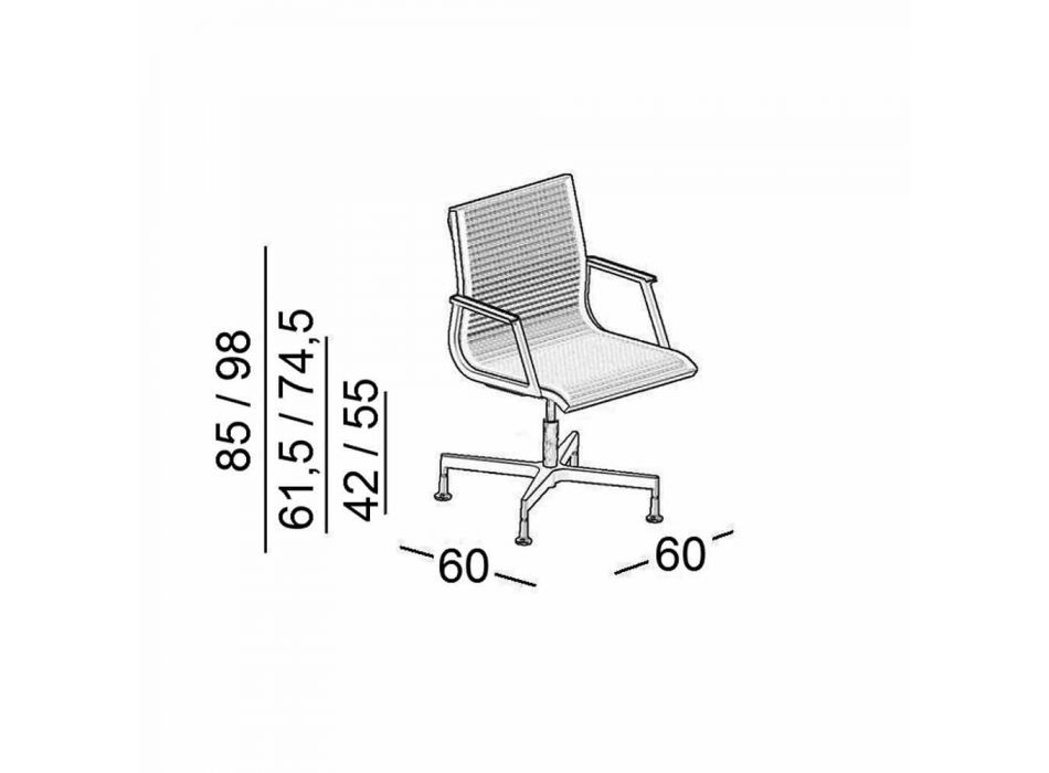 Cadeira executiva ergonômica para escritório Nulite by Luxy Viadurini