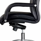 Cadeira de escritório executiva giratória em couro e couro sintético - Oliviero Viadurini