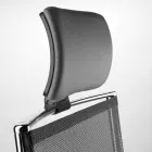 Cadeira ergonômica giratória de escritório com rodas e apoio de cabeça - Gimiglia Viadurini