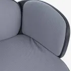 Cadeira de Escritório Giratória Ajustável em Aço e Poliéster - Luigio Viadurini