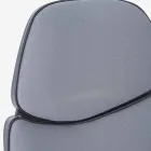 Cadeira de Escritório Giratória Ajustável em Aço e Poliéster - Luigio Viadurini