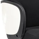 Cadeira de Escritório Giratória Ajustável em Aço e Poliéster - Luigio Viadurini