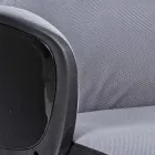 Cadeira de Escritório Giratória Ajustável em Aço e Poliéster - Luigio Viadurini