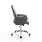 Poltrona de Escritório em Metal e Tecido e Riser Ajustável - Ouro Viadurini