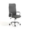 Cadeira de escritório em couro com rodas giratórias - Radon
