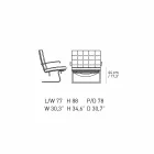 Poltrona de couro para escritório com estrutura de aço Made in Italy - Speranza Viadurini