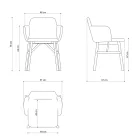 Poltrona de Alta Qualidade com Assento em Veludo ou Tecido Fabricado na Itália - Molde Viadurini