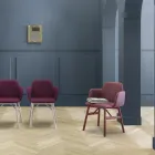 Poltrona de Alta Qualidade com Assento em Veludo ou Tecido Fabricado na Itália - Molde Viadurini