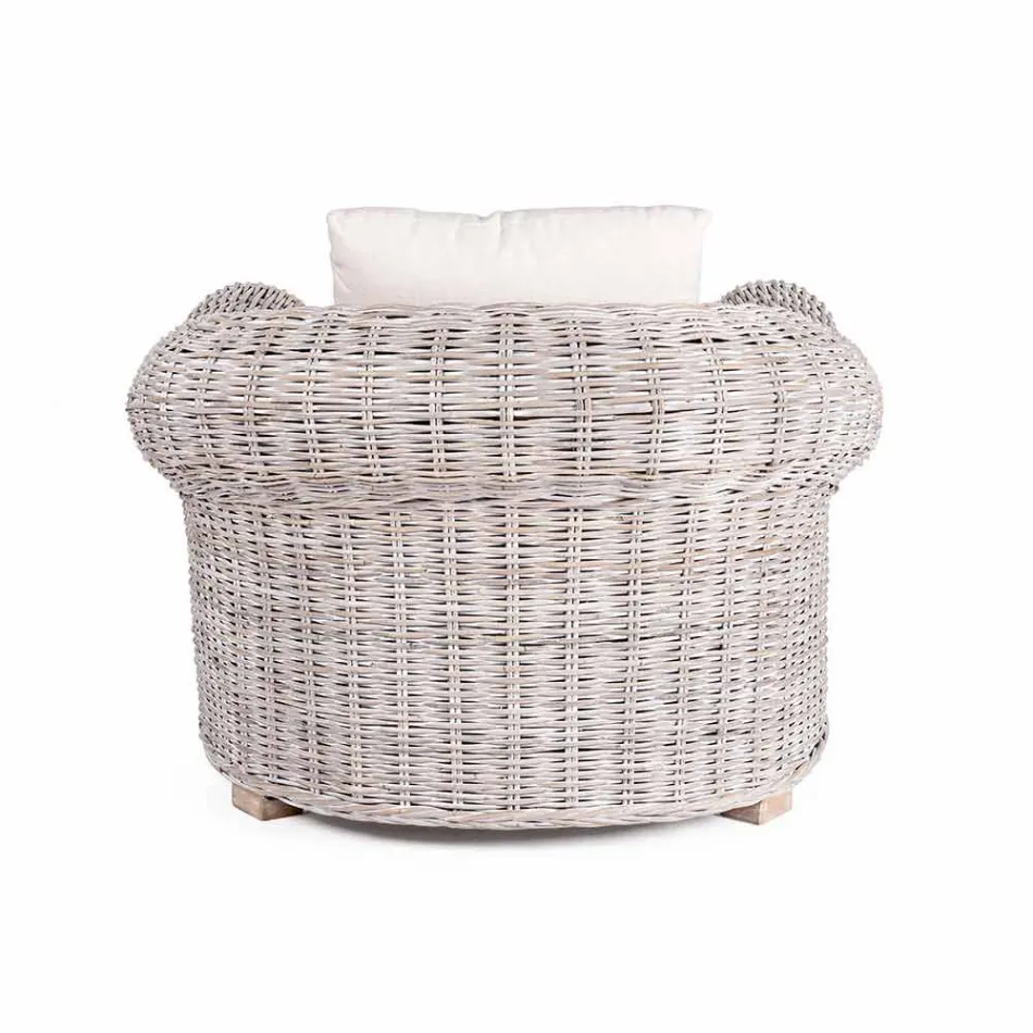 Poltrona Homemotion Rattan Luxury Design para interior / exterior - Francioso Viadurini