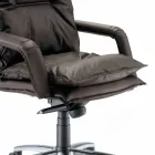 Poltrona de couro design direcional made in Italy Gemma Viadurini