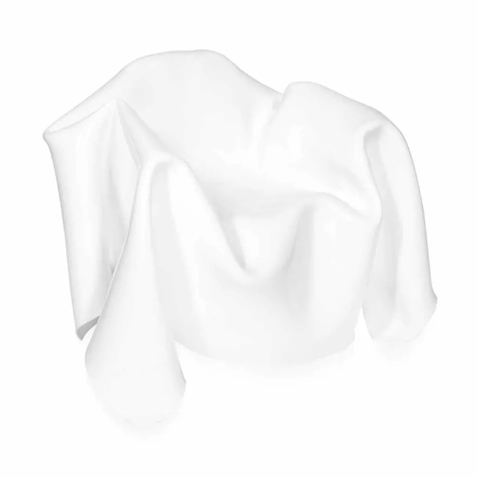 Poltrona design moderno em plexiglass branco Paris, fabricado na Itália Viadurini