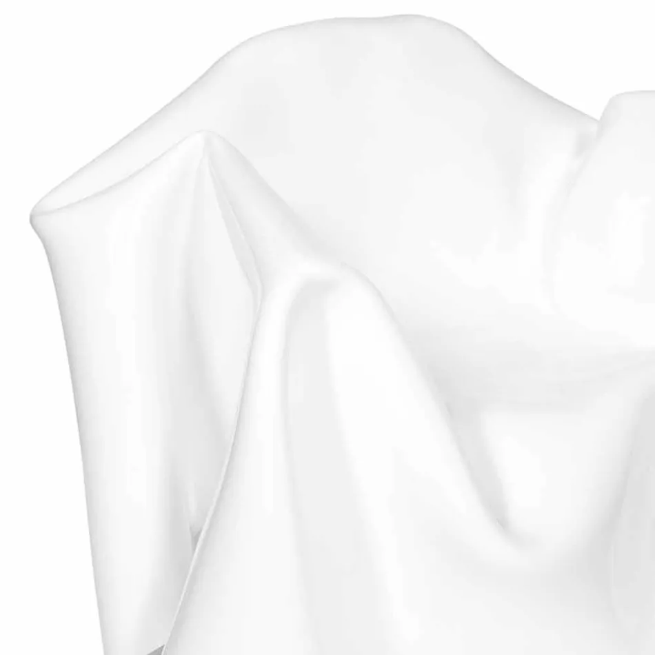 Poltrona design moderno em plexiglass branco Paris, fabricado na Itália Viadurini