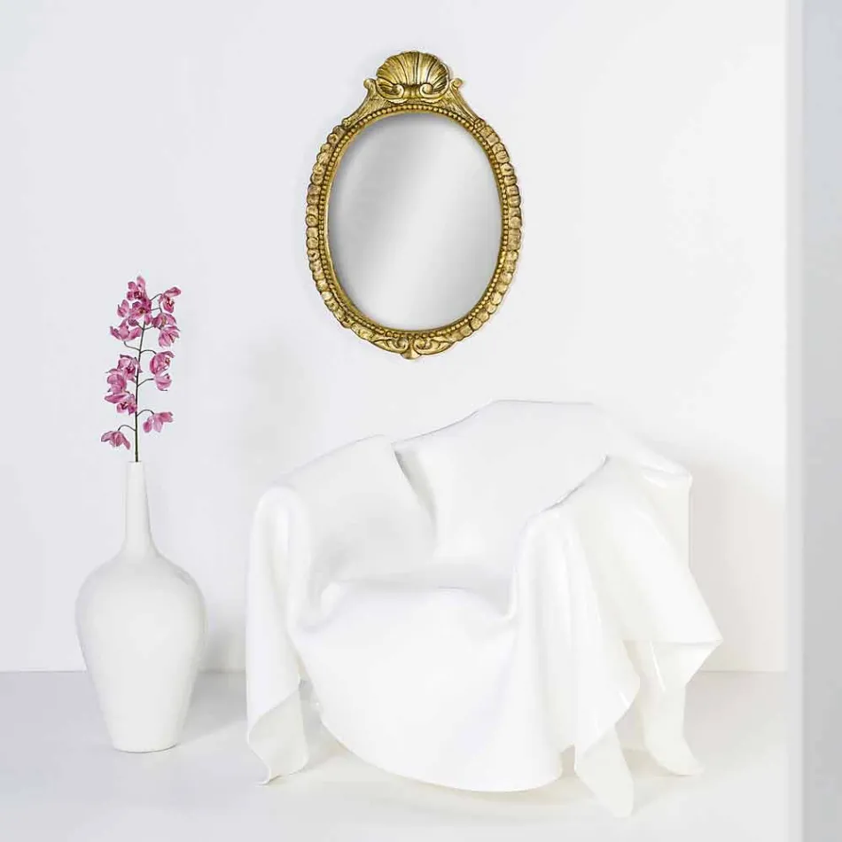 Poltrona design moderno em plexiglass branco Paris, fabricado na Itália Viadurini