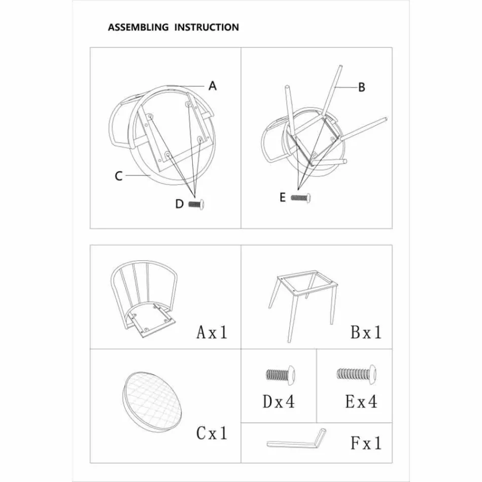Poltrona com Design de Estilo Industrial em Ferro e Couro Ecológico - Pinny Viadurini