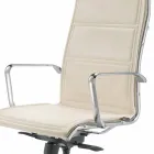 Poltrona de escritório executivo em couro tipo flor Agata Viadurini