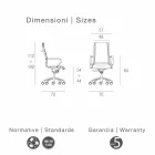 Poltrona de escritório executivo em couro tipo flor Agata Viadurini