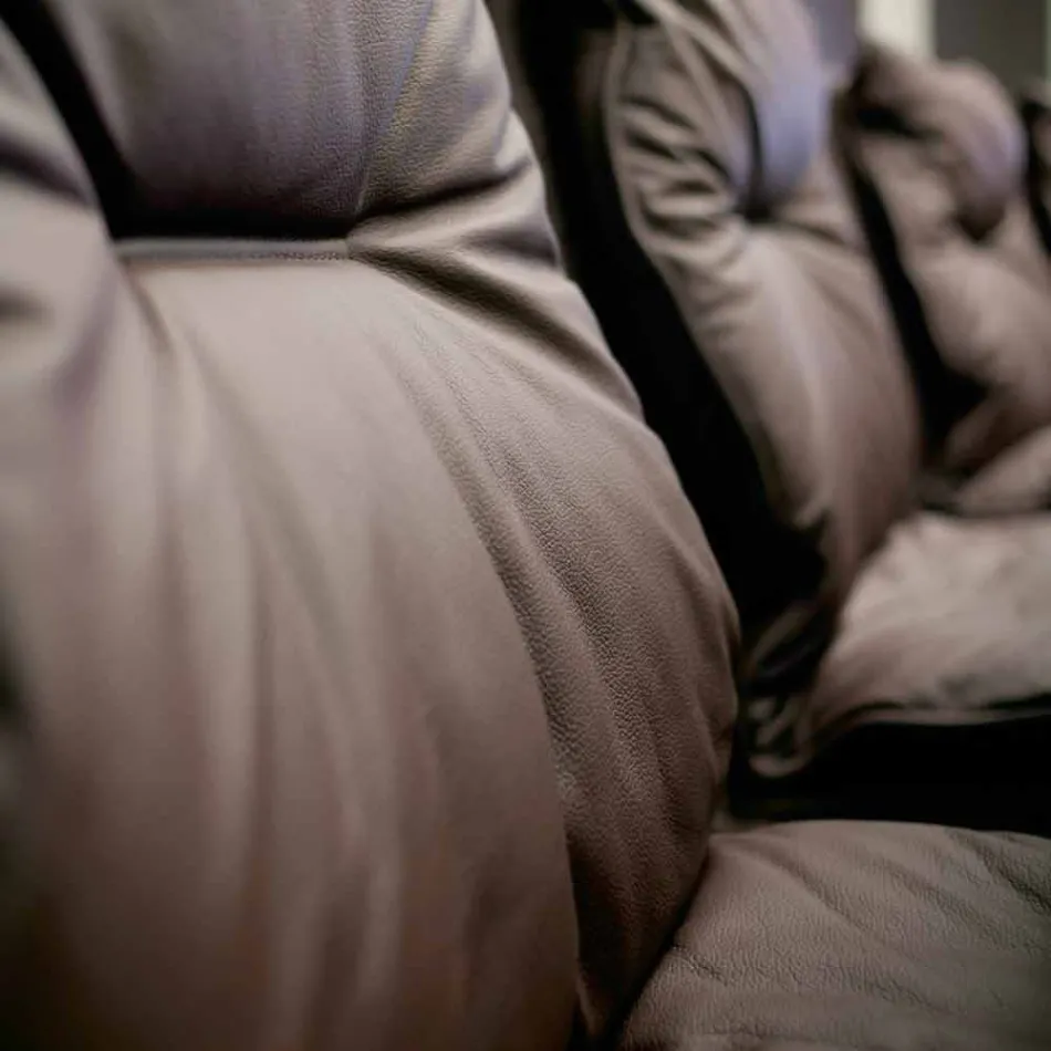 Poltrona contemporânea de escritório executivo em couro sintético Gemma Viadurini