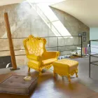 Poltrona elegante colorida Slide de polietileno Love Queen made in Italy Viadurini