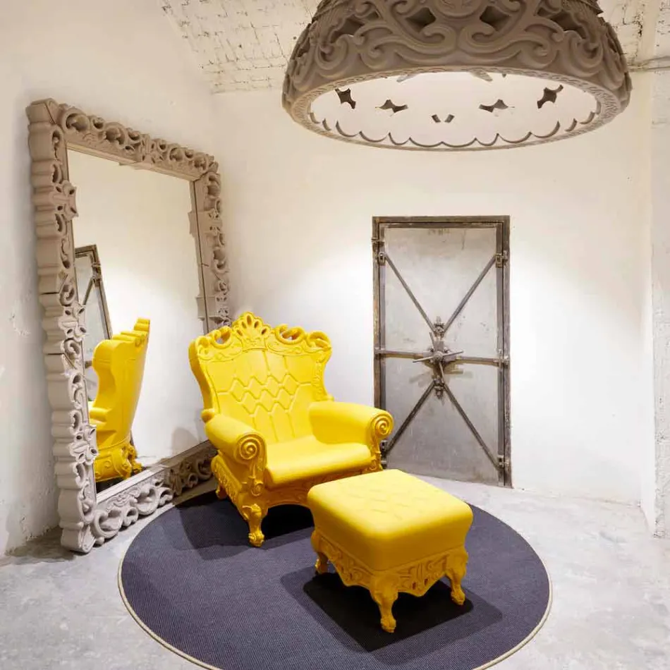 Poltrona elegante colorida Slide de polietileno Love Queen made in Italy Viadurini