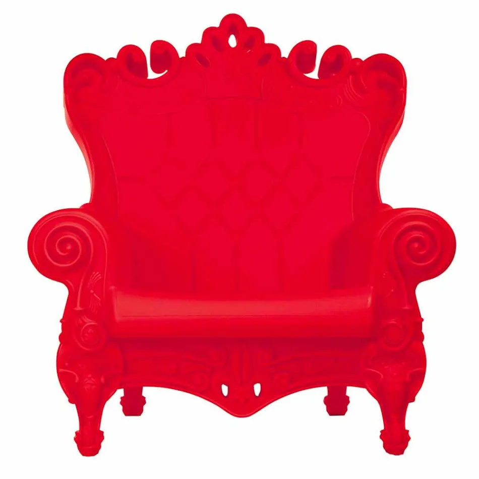 Poltrona elegante colorida Slide de polietileno Love Queen made in Italy Viadurini