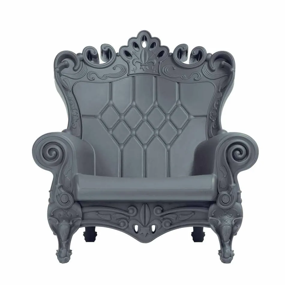 Poltrona elegante colorida Slide de polietileno Love Queen made in Italy Viadurini